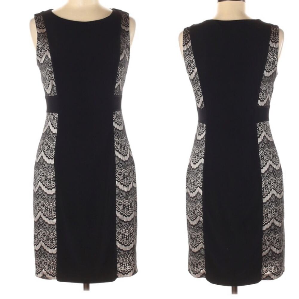 Cynthia Rowley Black Lace Sheath LBD 6